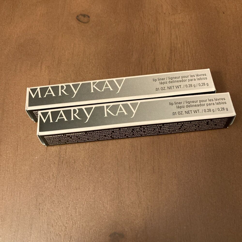 2 New In Box Mary Kay Lip Liner LIGHT NUDE 093081 Full Size .01 OZ DISCONTINUED